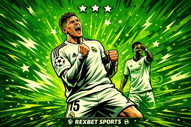 Fede Valverde scores a goal and celebrates Marvel style