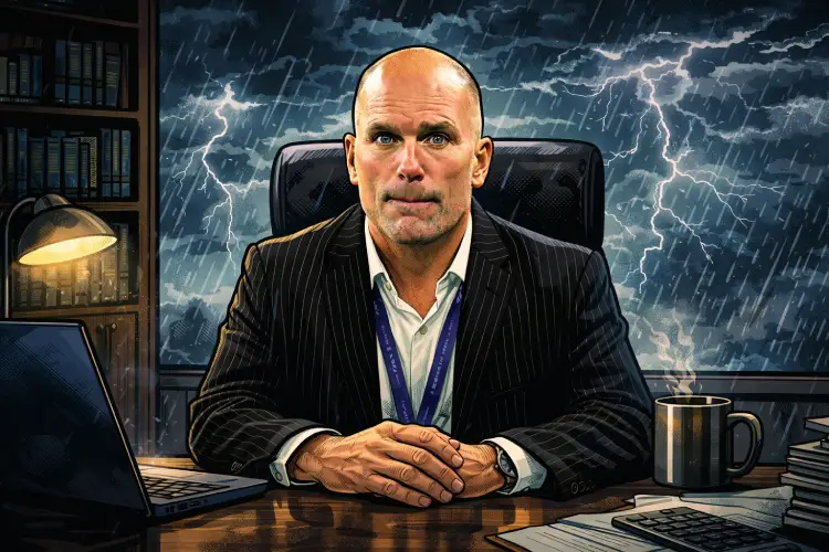 Ravens GM looking worried
