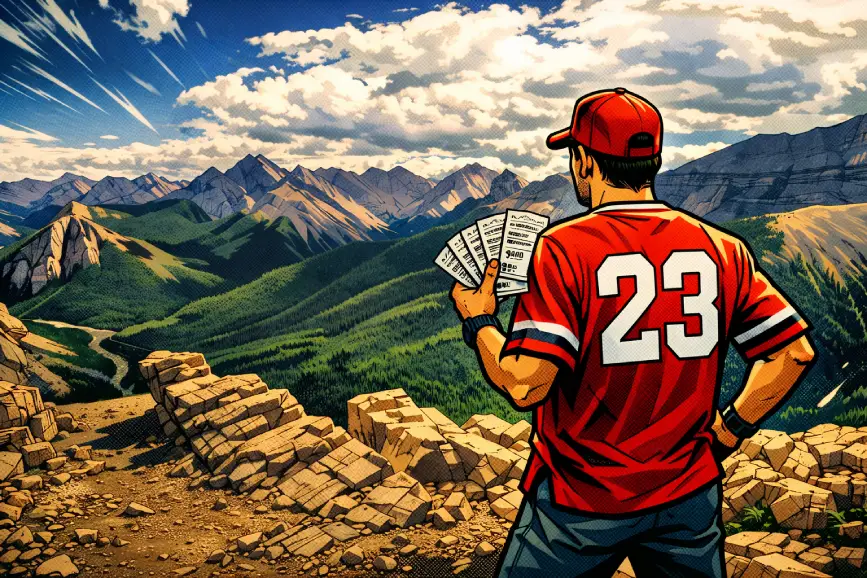 Fan in Western Canada with a betting slip